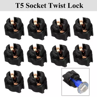 10x T5 Bulb Holders Twist Lock Socket Dashboard Instrument Panel Cluster Light • $6.18