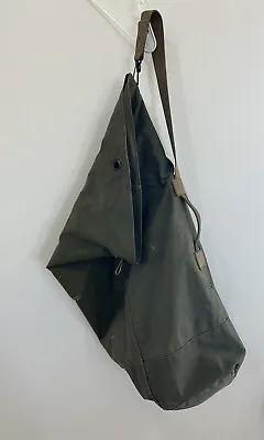 Vintage Military Large Duffle Bag US Canvas Army Green Carryall Sack • $29.99