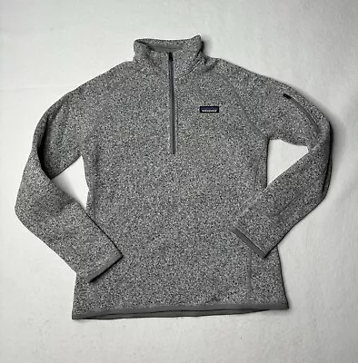 Patagonia Gray Better Sweater Fleece 1/4  Zip Jacket Women’s Size Medium • $23.95