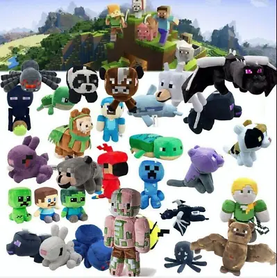 Minecraft Plush 8-14  Stuffed Animal Toys Soft Doll Little Buddy Gifts • $10.99