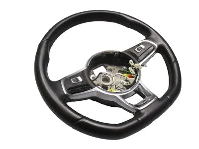 Steering Wheel Multifunction Cruise Control Leather R-Line For VW POLO (6R_) 1.2 6C0419091AN • $364.42
