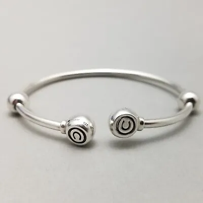 Chamilia Solid Sterling Silver Charm Bangle '925 CHAM' Hallmarked - 14g • £29.99