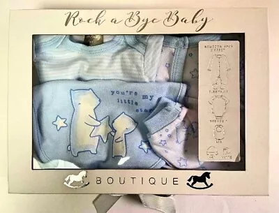 Baby Outfits - Baby Boys Bears - 5 Piece Babywear Set In Gift Box • £9.99