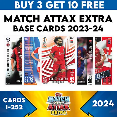 Match Attax Extra 2023/24 2024 Champions League Base Cards #1 - #252 • £1.25