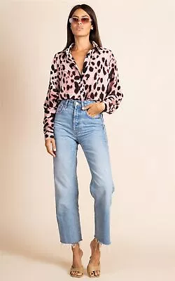 £19.50 • Buy Dancing Leopard Women Keaton Shirt In Leopard Print Button Down Long Sleeve Top