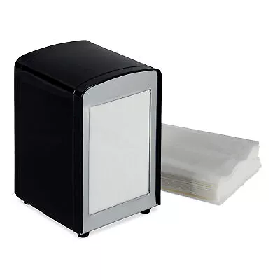 Set Of 1 Napkin Dispenser Retro American Diner Serviette Holder Restaurant Black • £40.90