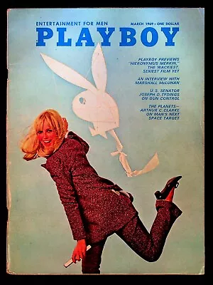 Playboy Magazine March 1969 Marie Liljedahl Stockholm Kathy MacDonald New Jersey • $14.99