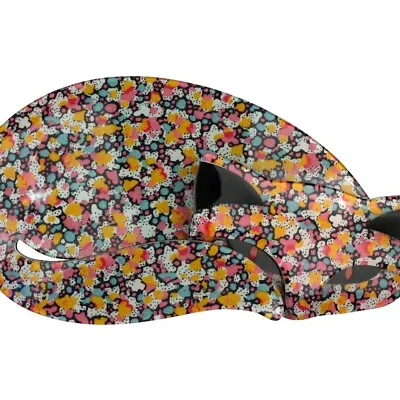 LEA STEIN PARIS Brooch Mistigri Cat In Multicolor Floral Fabric Acetate France • $130