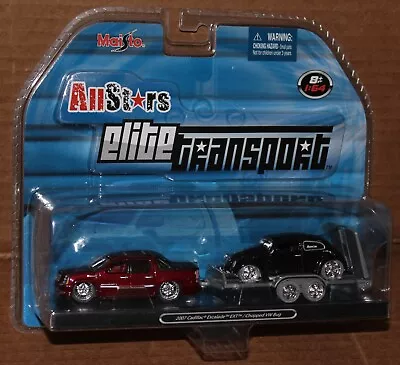 Maisto All Stars Elite Transport 2007 Cadillac Escalade Ext / Chopped Vw Bug • $24.95