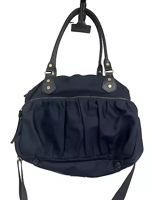 MZ WALLACE New York Kate Shoulder Bag   Fits 15  Laptop Navy Blue • $120