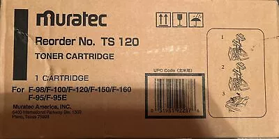 TS120 Muratec Toner Cartridge  TS 120 Black For Muratec  NEW SEALED!! • $30