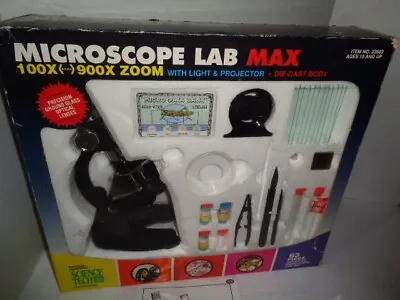Microscope Lab Max 100x-900x Zoom Kit Science Tech In Box • $14.99