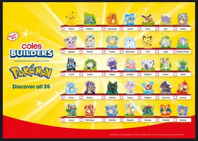 Coles Pokemon Builders Collectable Figures 2024 Edition - Pick & Choose • $1.95