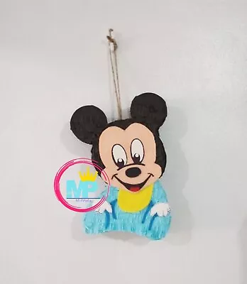 Mickey Mouse Mini Piñatas. Mickey Mouse Party Centerpiece.  Party Favors. • $15