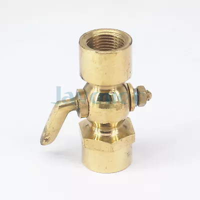 3/8  BSP Equal Female Brass Drain Petcock Shut Off Valve Water Fuel Gas Oil • $8.68