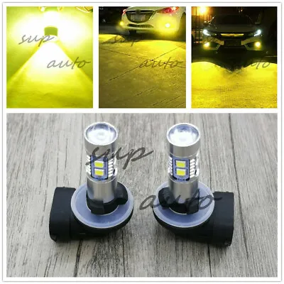 Super Bright 881 889 3000k Yellow 55W Csp LED Fog Light Conversion Bulbs Kit • $14.99