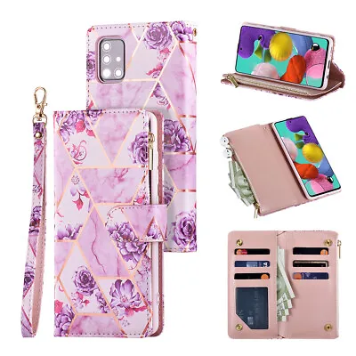 Marble Leather Flip Wallet Case Cover For Samsung Galaxy S23 S22 S20 FE A13 A52s • £4.95