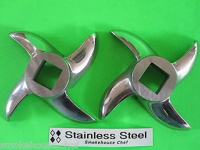 *TWO*  Size #32 Stainless Steel Meat Grinder Knife For Pro Cut #32 • $35.75