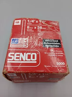 Senco L17bab Staple 18 Ga 1-1/2 In Pk4880 Open Box • $24