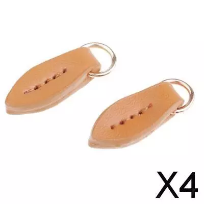 4x 2Pcs Leather Zipper Tags Fixer Pull Replacement For • $16.23