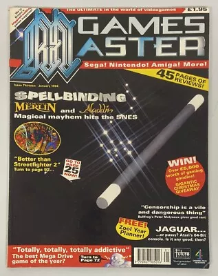 Games Master Magazine Issue 13 Jan 1994 Gamesmaster Retro Vintage Nintendo Sega • £8.99