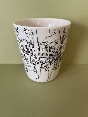 Marimekko Cup Mug Black White Coffee Latte Tea Maija Louekari Hetkia Moments • $38.40