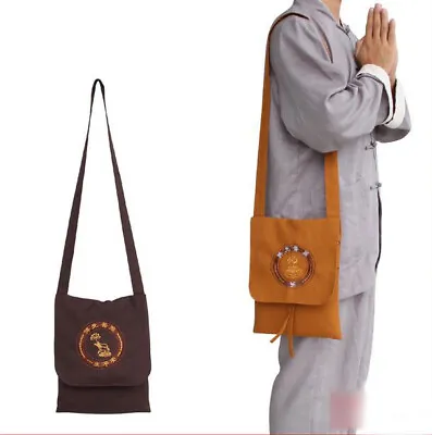 New Hot Buddhist Monk Embroidery Bag Kung Fu Wu Shu Shaolin Backpack Fashion  • $16.14