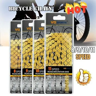 1PCS Bicycle Chain 8 9 10 11 Speed Gear Mountain Bike Road Hybrid Cycle Links • $21.15