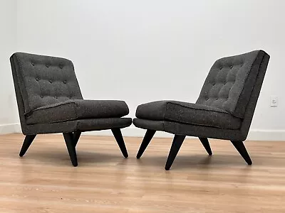 Mid Century Slipper Chairs (pair) By E Gomme Ltd • $1850