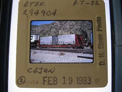 Santa Fe ATSF FLAT CAR 294904 Original Kodachrome Slide (28) • $5.79