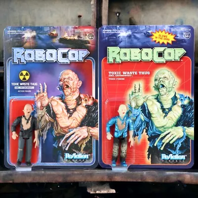 Super 7 RoboCop Action Figure Lot Of 2 Toxic Waste Thug Emil Regular GITD Sealed • $49.59