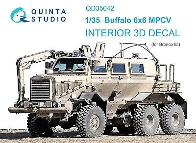 1:35 Decal Buffalo 6x6 MPCV 3D-Printed & Colored (Bronco) Quinta QD35042 • $8.55