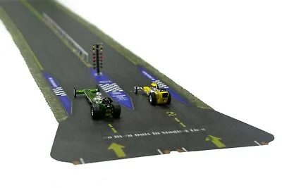 1/64 S Scale 1/8 Mile Drag Strip Raceway Real Roads Fits Matchbox Hot Wheels • $27.20