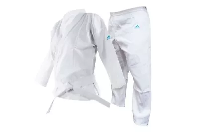 Adidas AdiSTART Karate Gi Suit White Uniform Student Kids Adults Unisex  • £20.69