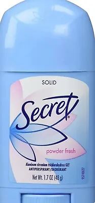 £11.40 • Buy Secret Wide Solid Antiperspirant And Deodorant, Powder Fresh - 1.7 Oz