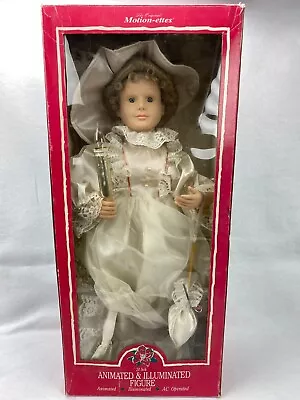 Vintage Telco Motion-ette 24  Christmas Figure Victorian Motion & Lighted Candle • $25.49