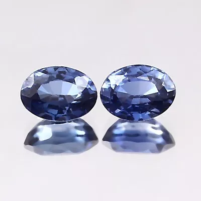 AAA Natural Pastel Blue Montana Sapphire Loose Oval Gemstone Cut Pair 7x5 MM • $80