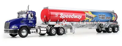 1:64 FIRST GEAR DCP *SPEEDWAY* Mack Pinnacle Day Cab Semi Tanker Trailer *NIB* • $64.99