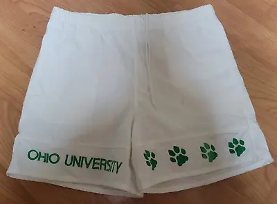 VTG Ohio University Bobcats Casual Drawstring Shorts Medium OU Gear • $19.99