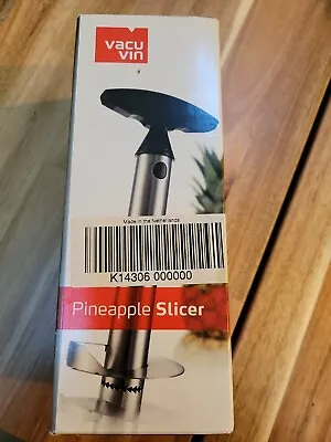 Vacu Vin Pineapple Slicer Corer Stainless Steel Fruit Tool W/Box • $15.99