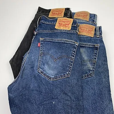 Lot Of 4 Levi's 505 Blue/Gray Jeans Men's Size 32x32 • $63.74