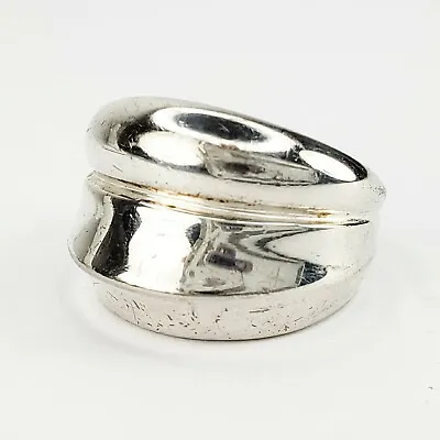 Sterling Silver 925 Milor Italy Chunky Fun Design Ring Size 7 • $64.99