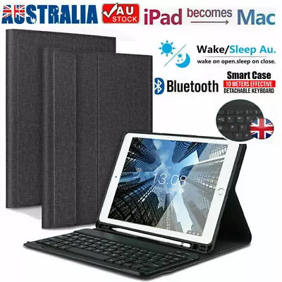 For IPad 5th 6th Generation 9.7 Air 1 2 Bluetooth Keyboard With Cover Smart Case • $37.90