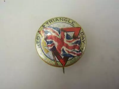 C1918 Metal Pin Back Badge Red Triangle Day YMCA                             766 • $11.95