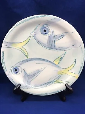 Vietri Pescatore Fish Salad Plate 8 5/8” Italy PTE-2601 Dishwasher Safe New • $39