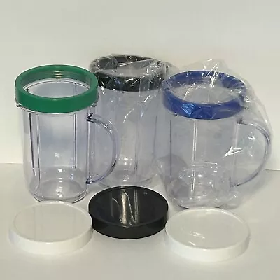 3 Magic Bullet Party Cups With Handle Include Drink Rings And Lids • $15