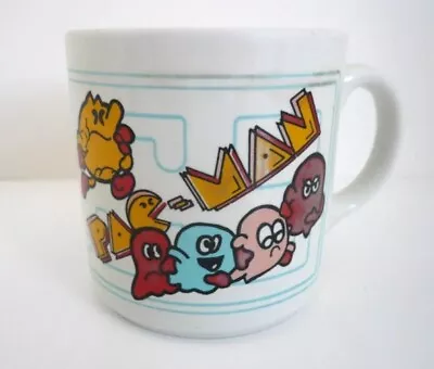 Vintage Pac-Man Mug Coffee Cup Midway Mfg Grindley England • $17.99