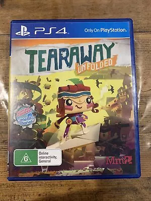 Tearaway Unfolded Game For PS4 • $9.99