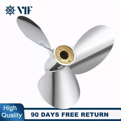 OEM 10.38 X18 Chopper Stainless Boat Propeller Fit Mercury 30-60Hp 13 Spline，RH • $299.99