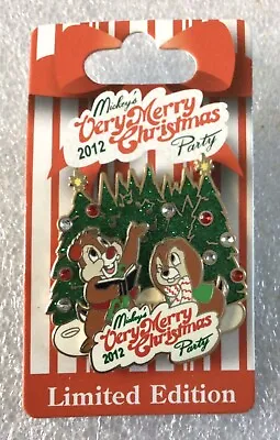 Limited Edition 2012 Mickey’s Very Merry Christmas Party Trading Pin Chip & Dale • $15.90